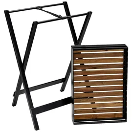 Wenko Beistelltisch mit Tablett Taba klappbar, Schwarz