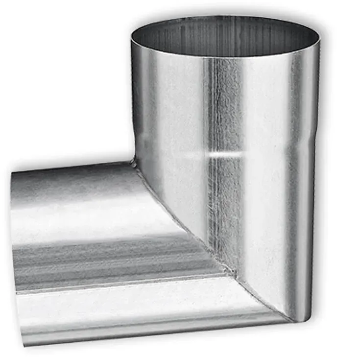 Rohrwinkelbogen 87° Grömo, Zink, verschiedene Größen (Ausführung: Ø 120mm)