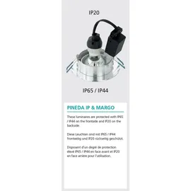 EGLO LED Einbauleuchte Kunststoff/Metall Ø7,8 cm 6W 3000K Warmweiß IP44