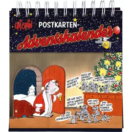 Lappan Verlag Uli Stein Adventskalender mit 24 Weihnachtskarten 2024
