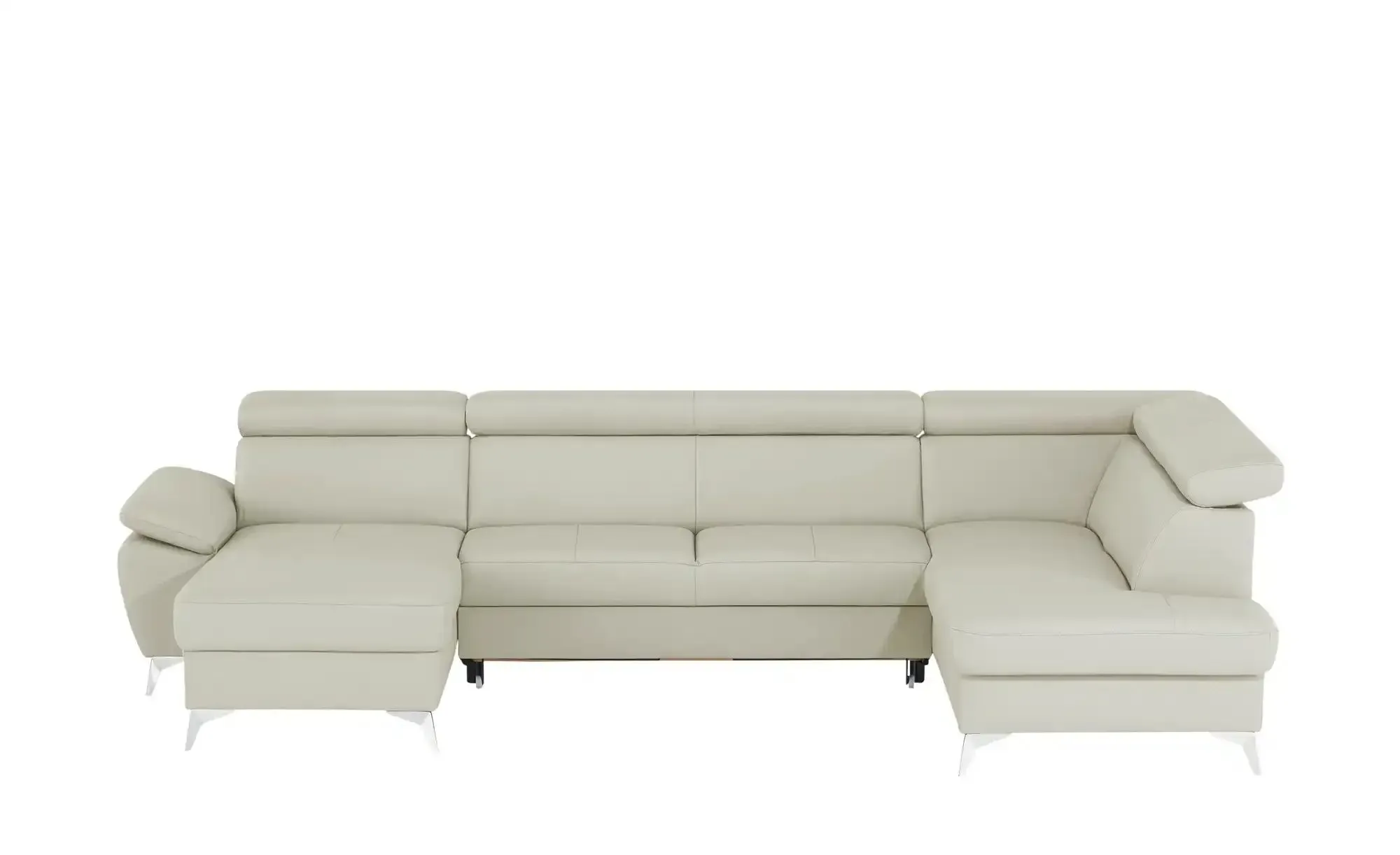 uno Wohnlandschaft mit verstellbarem Kopfteil Apollo ¦ grau ¦ Maße (cm): B: 338 H: 96 T: 210.0