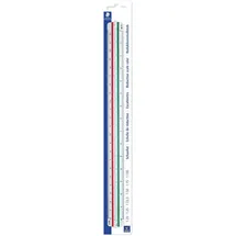 Staedtler Dreikant-Maßstab Mars 561 98-2BK, weiß