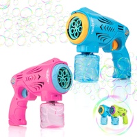 Blubbel 2X Seifenblasenpistole, Seifenblasenmaschine, 150ml Tank Seifenblasenflüssigkeit, Automatische Seifenblasen Pistole, Blasen Kanone, Luftblasen Bazooka Bubble Gun, Geschenke Kinder, Hochzeit