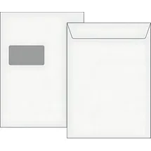 Brunnen Versandtasche C4 Fenster 120g/qm Haftklebung weiß VE=5 Stück