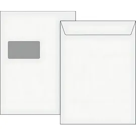 Brunnen Versandtasche C4 Fenster 120g/qm Haftklebung weiß VE=5 Stück
