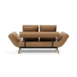 Innovation Living 3-Sitzer INNOVATION LIVING TM "Ghia Schlafsofa, Couch mit Wohlfühl-Faktor", braun, B:178cm H:83cm T:93cm, Sofas, eine große Liegefläche mit geringer Stellfläche, beidseitig abklappbar