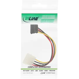 InLine SATA Stromadap.-kab., 1x 13,34cm (5,25") BU/15pol SATA ST, unten abgewinkelt