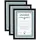 Ideal Trend Bilderrahmen schwarz 21x29,7 cm 3er Set