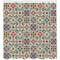 ABAKUHAUS Duschvorhang 175 x 220 cm mehrfarbig