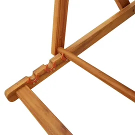 vidaXL Gartenstuhl 61,5 x 123 x 82 cm hellgrau 2 St.