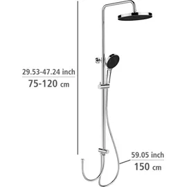 Wenko Duschsystem Softwater Chrom 75-120 cm