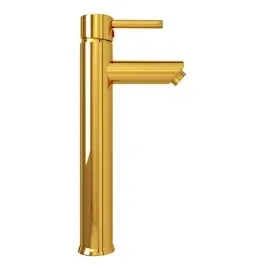 vidaXL Waschbecken Einhandmischer Gold