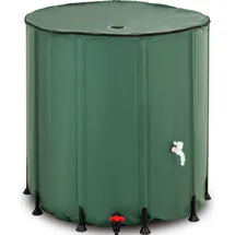 Hillvert Faltbarer Regenwassertank 750 l grün