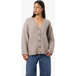 Noisy May NMDOLLY L/S KNIT CARDIGAN FWD NOOS Beige S