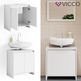 Vicco Waschbeckenunterschrank Emma, Weiß 58 x 60 cm