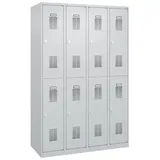 C+P Basis PLUS« 4x2 mit Drehriegel grau, 120x185x50 cm