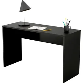 Home Affaire Schreibtisch HOME AFFAIRE "AGAPI", schwarz (schwarz, schwarz, schwarz), B:130cm H:75cm T:50cm, Tische, Schreibtisch, Breite 130, Computertisch im modernen Design & viel Arbeitsfläche