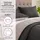Wometo Kissenbezug Wende-Design 80 x 80 cm Grau/Hellgrau
