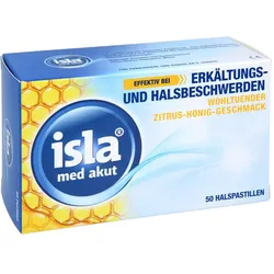isla med akut Halspastillen Zitrus-Honig-Geschmack