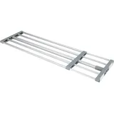 Wenko Teleskop-Garderobe 50609100 silber Metall 5 Haken 70,0-120,0 x 3,0 cm