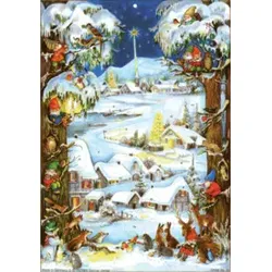 SELLMER Adventkalender Winterlandschaft 66 A4 Glimmer