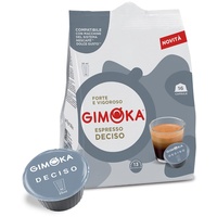 Gimoka - Kompatibel Für Nescafè - Dolce Gusto - 64 Kapsel - Geschmack DECISO - Intensität 13 - Made In Italy - 4 Packungen Zu 16 Kapseln