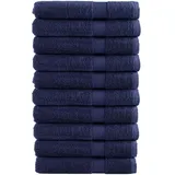 vidaXL SOLUND Handtuchset 10-tlg. Marineblau