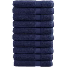 vidaXL SOLUND Handtuchset 10-tlg. Marineblau