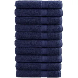 vidaXL SOLUND Handtuchset 10-tlg. Marineblau
