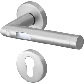 Meintürgriff LED-Türgriff Orbit Türdrücker Edelstahl Matt Türgriff Drückergarnitur, WC