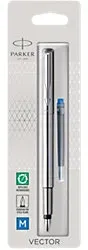 Parker Füllfederhalter Vektor Blau