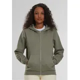 URBAN CLASSICS Fluffy Zip Hoody Damen Hoodies & Sweatshirts grün Größe XS