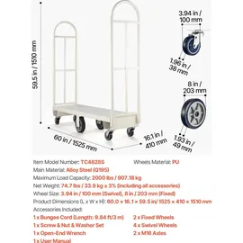 Vevor Plattformwagen 907 kg