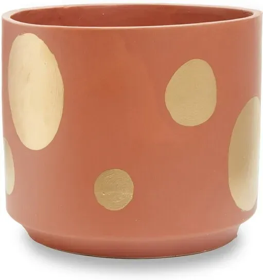 Premier Housewares goldfarben marmorierte Keramikpflanzkasten, moderner großer Keramik-Gartenkasten für Zuhause, Keramikpflanzkörbe für Pflanzen im Innenbereich