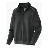 Terrax Workwear Troyer mit kontrastfarbenen Details Schwarz 3XL