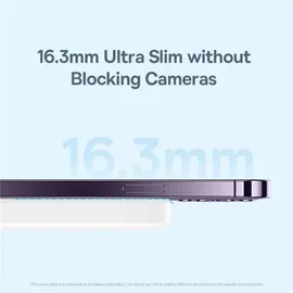 Baseus P10059002223-00, 6000 mAh, Wireless charging, 20 W White