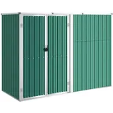 vidaXL Metallgerätehaus 2,25 x 0,89 x 1,61 m grün
