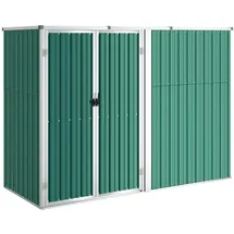 vidaXL Metallgerätehaus 2,25 x 0,89 x 1,61 m grün