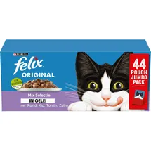 FELIX Original Mix in Gelee für Katzen 44x85g Pro Karton 44 x 85 g