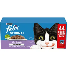 FELIX Original Mix in Gelee für Katzen 44x85g Pro Karton 44 x 85 g