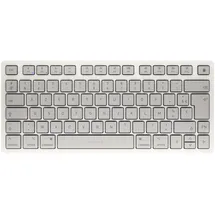 Cherry KW 7100 MINI BT FOR MAC, Kompakte Mac-Tastatur mit 3 Bluetooth-Kanälen, Französisches Layout (AZERTY), Kabelloses Multi-Device-Keyboard, Moonlight White