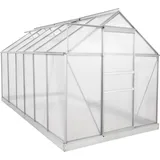 Zelsius Gewächshaus Alu HKP 6 mm 7,2 m² inkl. Fundament