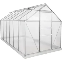 Zelsius Gewächshaus Alu HKP 6 mm 7,2 m² inkl. Fundament