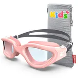 ZIONOR Schwimmbrille Kinder, G1MINI Polarisiert/non Polarisiert Komfortabel Kinder Schwimmbrille, Anti Nebel UV-Schutz Schwimmbrille für Mädchen und Jungen (Jahre 6-14)