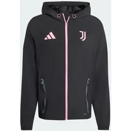 adidas Juventus Turin Tiro 25 Competition Vis Tech Travel Jacke schwarz|rosa L