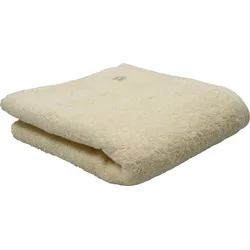 Handtuch ROSS "Vita", beige (sand), B:50cm L:100cm, Frottier, Obermaterial: 100% Baumwolle, Handtücher (Packung), Bestickung ROSS-Emblem