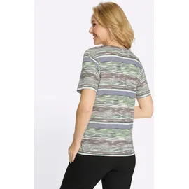 Classic Basics Sieh an! Kurzarm-Shirt in reseda-ecru-bedruckt | Gr.: 46