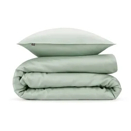 Zo Home Bettwäsche "Satinado", grün (foam grün), B/L: 135cm x 200cm, 1 Stk., 1 Stk., Mako-Satin, B/L: 80cm x 80cm, 1 Stk., Mako-Satin, Obermaterial: 100% Baumwolle, Bettwäsche, aus 100% Baumwolle, hochwertige Mako-Satin