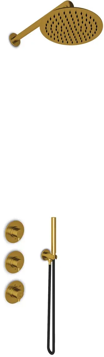 JEE-O Slimline Shower Set 02, PVD gold matt, 800-6435 800-6435