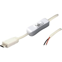 TRU Components USB Anschlussleitung mit Schalter Stecker, gerade 2